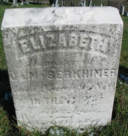Elizabeth Berkhimer tombstone